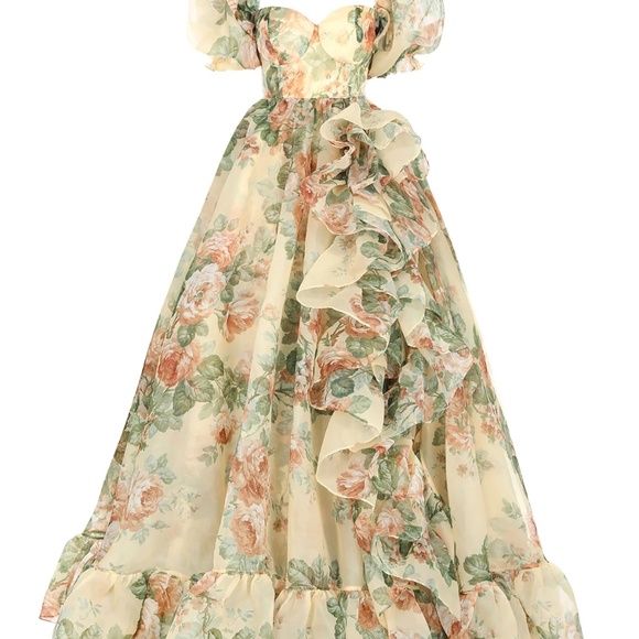 Selkie The Butter Rose In Bloom Bridal Gown with Selkie Gown Zip Bag - Size XL - Picture 5 of 14